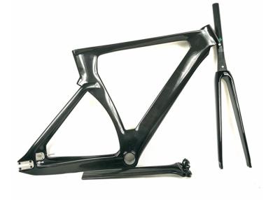 China Matte / Shiny 1400G 700C Carbon Track Bike Frame Aero Type T700 UD Weave for sale