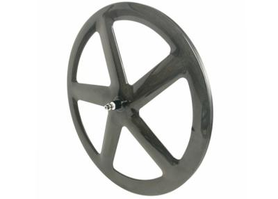 China Carbon 5 Spoke Wheel 700C 3K/12K/18K Tubular Clincher Track Wheel Bicycle for sale