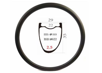 China 35mm OEM Carbon Rims 29mm Offset  Chinese Carbon Bike Rim Supplier for sale