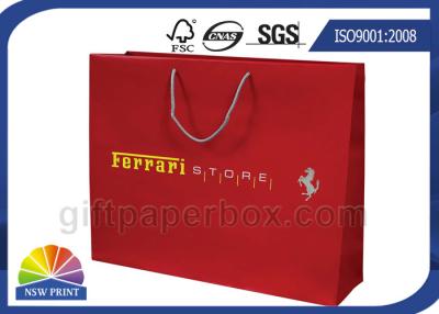 China Luxury Matte Laminated Custom Printed Paper Bags CMYK Or Pantone Color for sale