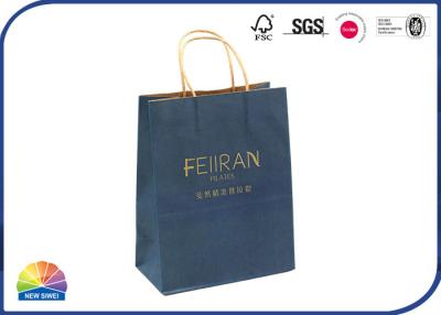 China Shopping Medium Kraft Paper Bags Matt Lamination With Handles Customized for sale