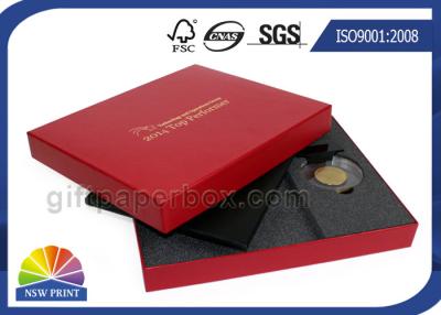 China Caja de cartón de encargo mate de las cajas de regalo de la cartulina de la capa con la tapa en venta