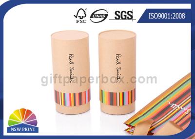 China Eingebrannte Logo-Pappe Papierverpackenrohr-Zylinder-Kasten mit Entwurf gedruckt zu verkaufen