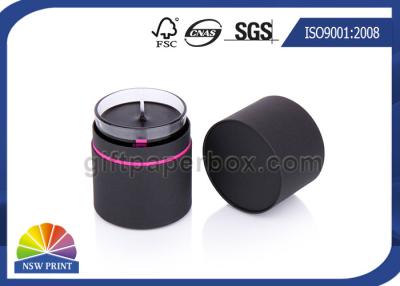 China Caja de empaquetado modificada para requisitos particulares del cilindro de la cartulina para el paquete del regalo de la vela en venta