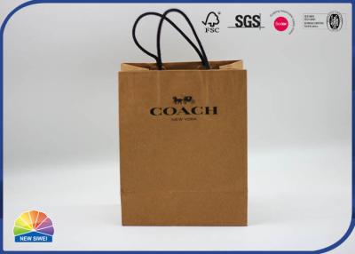 China Pantone Color Customized 4C Printed Kraft Paper Bags With Twisted Handle for sale