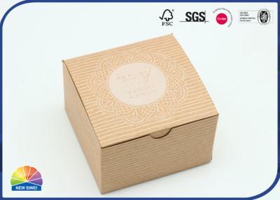China Silkscreen Embossing Kraft Paper Gift Boxes 250gsm Small Size Custom for sale