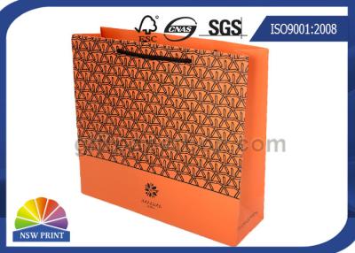 China Mode-kundenspezifisches Papiereinkaufstaschen-starkes Baumwollgriff eco freundliche Taschen zu verkaufen
