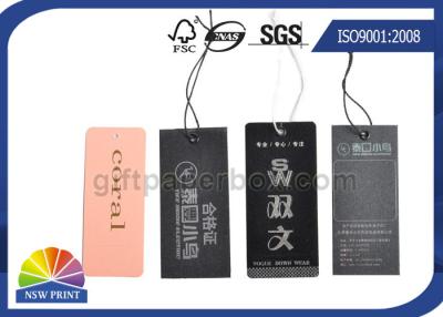 China Logo Luxurious swing tag printing Eyelet custom hang tags for clothing / Apparel Belt for sale
