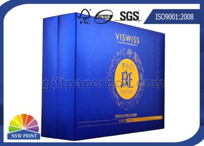 China Caixa ajustada do empacotamento/apresentação da caixa do presente cosmético luxuoso de Skincare com impressão elegante à venda