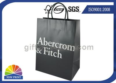 China Custom Brand Logo Printing Stylish Paper Carrier / Paper Shopping Bags With Handles for sale