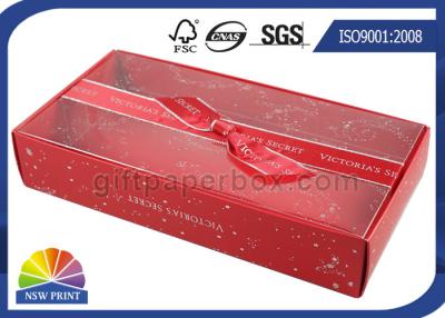 China Custom Sizes Foldable Drawer Paper Box With Imprinted Ribbon Bowknot Decorated for sale