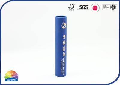 China Custom Logo Paper Packaging Tube Agarwood Pure Color Long Incense Tube Packaging for sale