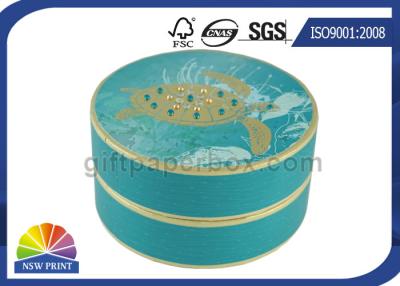 中国 ギフトのパックのための個人化された贅沢な円柱堅いギフト用の箱の円形の板紙箱 販売のため