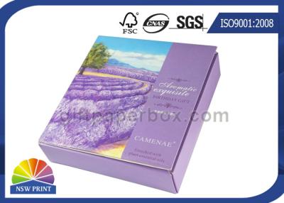 China Caja de papel cosmética plegable de lujo para los cosméticos de la pared del doble del paquete del regalo que empaquetan la caja en venta