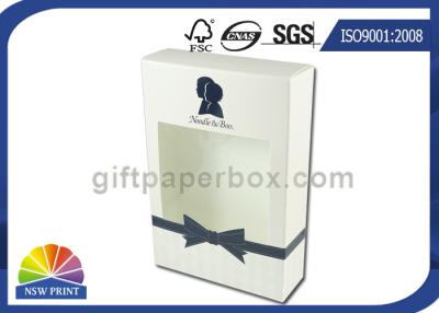 China Caja de empaquetado del pliegue de extremo de la caja de papel de la loción del lavado recto del cuerpo con la ventana clara en venta