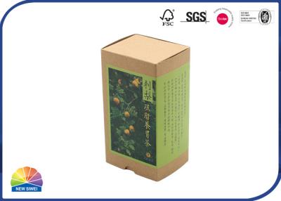 China Custom Made Sleeve Drawer Paper Box Brown Kraft Tea Packing Slide Open Boxes for sale