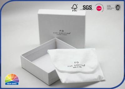 China White Color Customized Printed Logo Luxury Paper Gift Box Matte Lamination for sale