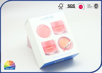 Chine Ensemble-cadeau de masque de sommeil de lèvre emballant la boîte se pliante de carton avec la copie UV de logo à vendre