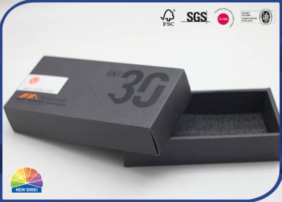 China E-Flute Black Corrugated Mailer Box Matte Lamination Customzied Size And Logo for sale