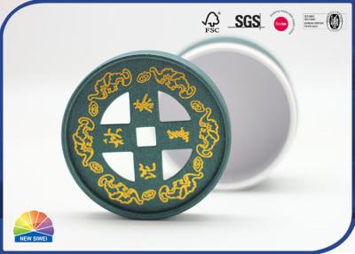 China Tubo de embalagem de papel de chá cortado sob pressão com logotipo personalizado estilo de moeda de cobre à venda