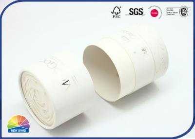 Chine Logo d'estampage d'argent chaud de tube d'emballage de papier de 3 morceaux pour la poudre de scintillement de maquillage d'ensemble à vendre