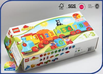 China Colorful Corrugated Packaging Box UV Logo For Lego Packing F-Flute for sale