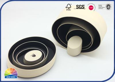 China Cream-Coloured Paper Packaging Tube Oval Shape For Handmade Soap for sale