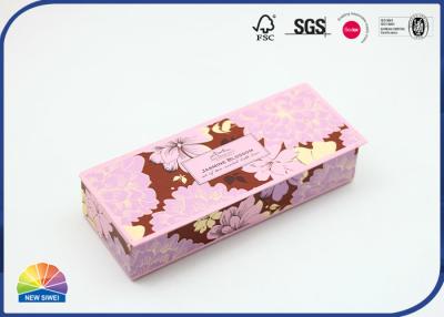 Chine Emballage de bijoux de porte-crayon de style baroque de boîte-cadeau de couvercle à charnière rose classique à vendre