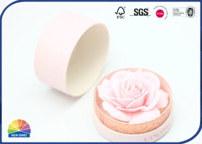 China O costume cor-de-rosa 4C imprimiu o projeto bonito de empacotamento da cor de Pantone do presente do tubo do presente de papel à venda