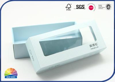 中国 Die Cut Window C1S Folding Paper Box Base And Lid For Socks Package 販売のため