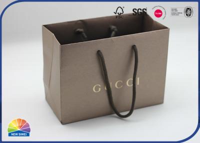 China Personalised Hot Stamping Logo Large Paper Shopping Bags With Handles for sale