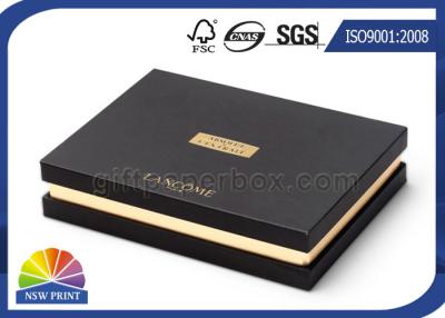 China Upscale Custom Rigid Paper Gift Box Packaging Hot Stamping For Cosmetics for sale