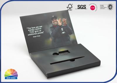Chine Paquet en forme de livre de Flip Lid Coated Paper Box Pen And Ink Gift Set à vendre