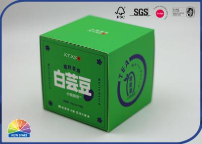 Китай Изготовленная на заказ коробка коробки складчатости формы для бумаги пакетика чая упаковывая бумагу с покрытием 350gsm продается