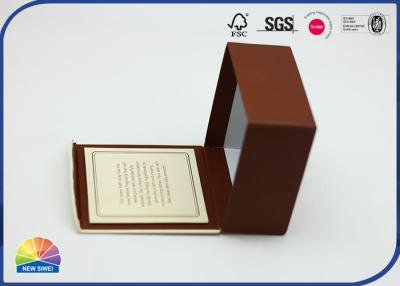 China Caja de papel de la tapa del regalo de CMYK Brown 1200gsm con la joya para el producto del jabón en venta