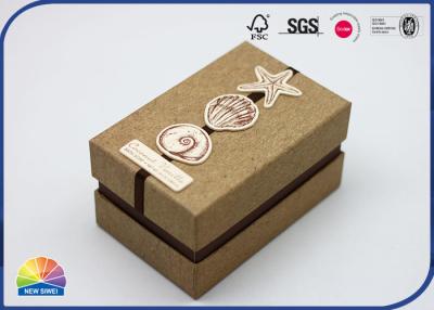 China Brown personalizou a caixa rígida do ombro para o sabão especial do presente à venda
