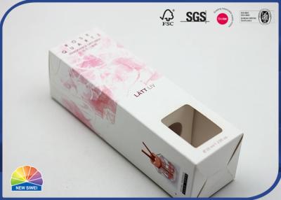 China Pink Perfume Folding Gift Box With Paper Inner Tray Luxury Present for sale