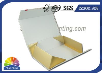 China Caja de regalo fría plegable plegable del chocolate de la hoja de la caja de regalo con la cinta adornada en venta