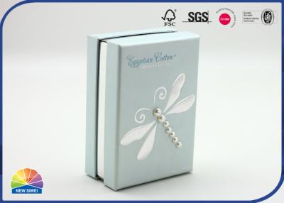 China Caja de papel de empaquetado de sellado caliente grabada en relieve y de plata del regalo de la joyería en venta