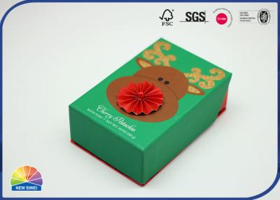China Santa Bull Luxury 4C Printed Paper Gift Box Matte Lamination Embossing for sale