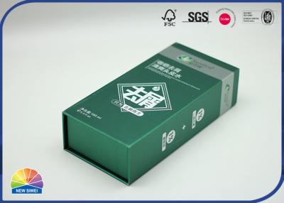 China Green Customized Paper Gift Boxes With Lid Gift Packing Box Pantone Print for sale