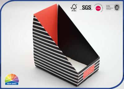 China Trapezoid Shaped Folding Display Paper Box Customized Printed for sale