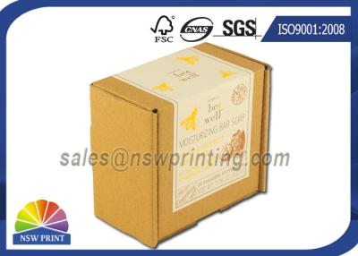 China Anuncio publicitario acanalado de envío acanalado de Brown e flauta de la caja de Kraft de la etiqueta de encargo de la impresión en venta