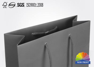 China Cool Matte Lamination Cardboard Paper Bags , Shopping Garments Bags with LOGO printed for sale