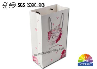 China PP Rope Handle 	Custom Paper Shopping Bags With Fancy Design Printing for sale