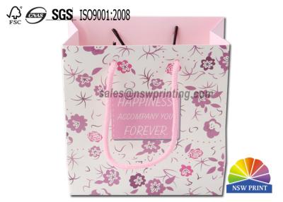 China Colorful Cardboard Custom Paper Shopping Bag For Cosmetic / Cloth / Jewelry for sale
