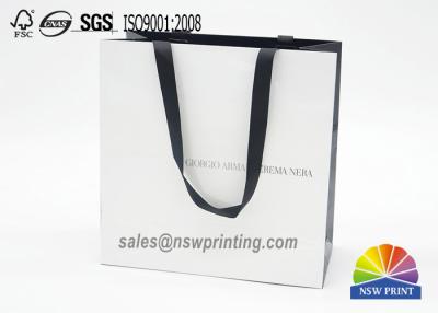 中国 方法注文のペーパー買い物袋/ペーパーはリボンのハンドルが付いている袋を運びます 販売のため