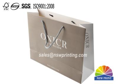 China Lamination 250GSM Art Paper Customizable Clothing Shop Paper Bag for sale