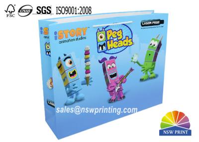 Chine Sac de papier coloré recyclable fait sur commande de papier d'art 210g pour des cadeaux de jouets pour enfants à vendre