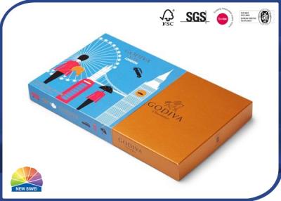 China Cajas de regalo de papel del chocolate con la caja de embalaje del regalo de la tapa con la manga en venta